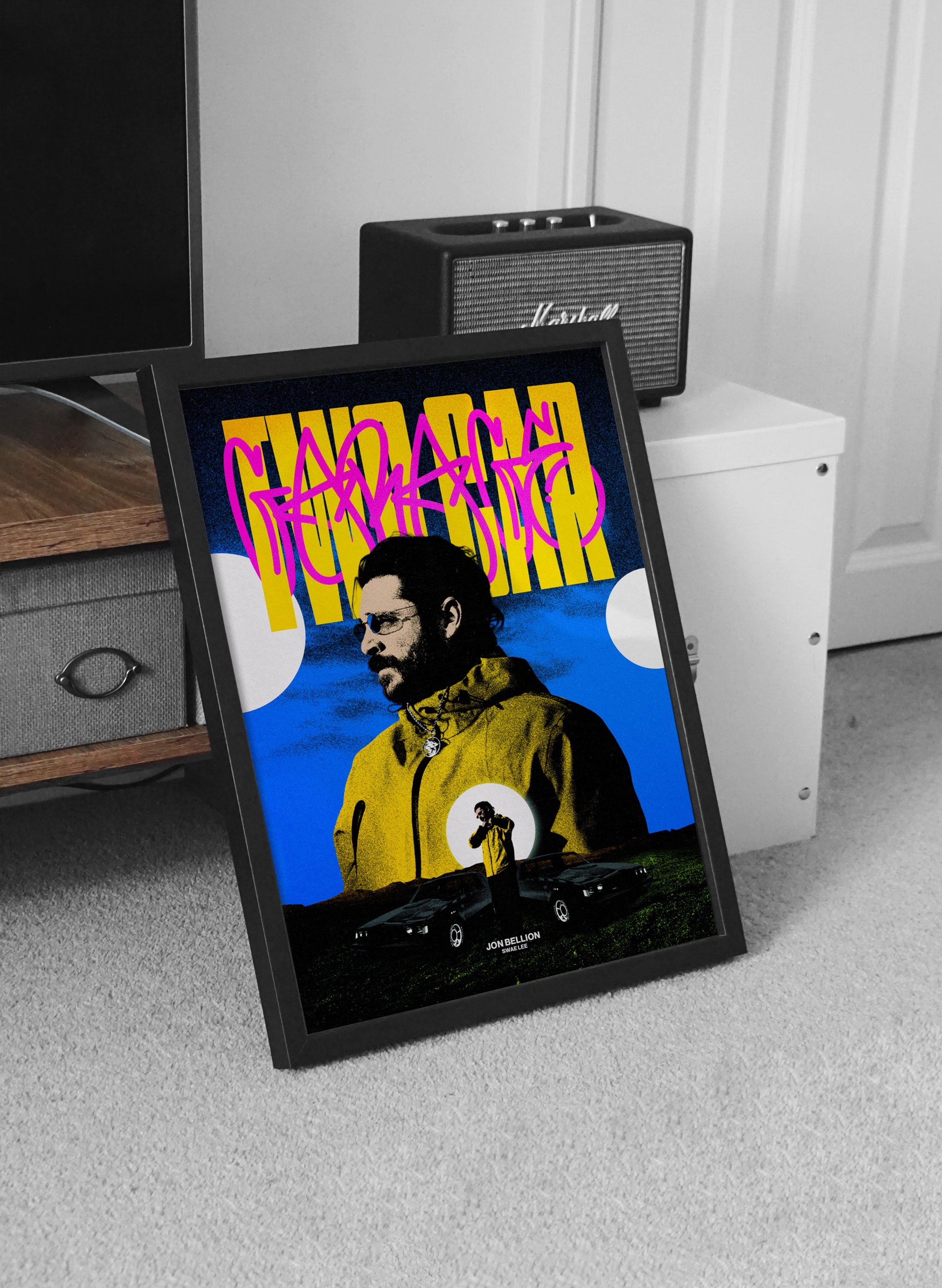 Jon Bellion “Two Car Garage” Poster Modern Hip-Hop Fan Art Print