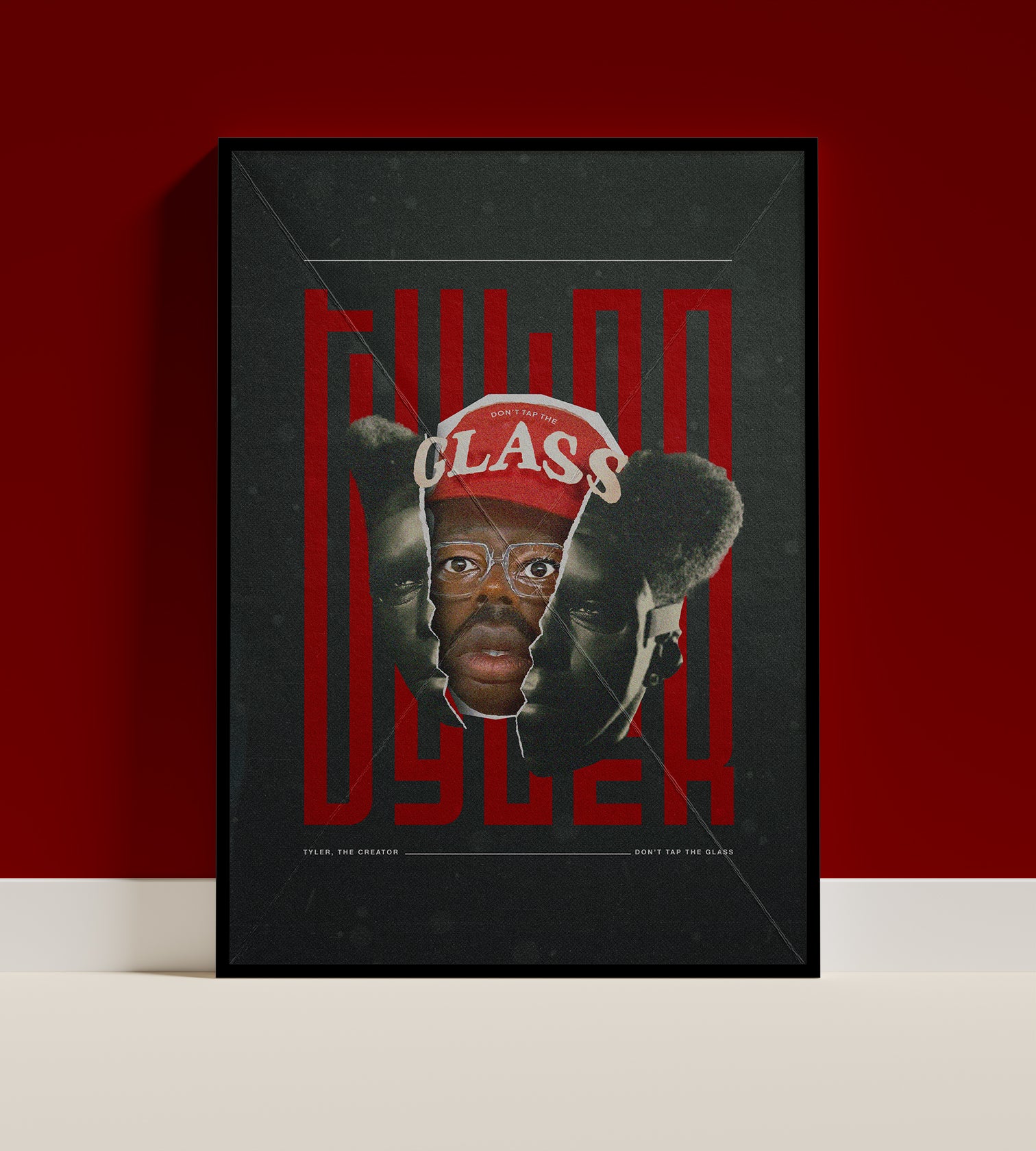 Tyler The Creator Poster | Hip Hop Wall Art | Rap Music Poster | Surreal Collage Artwork | Aesthetic Home Decor