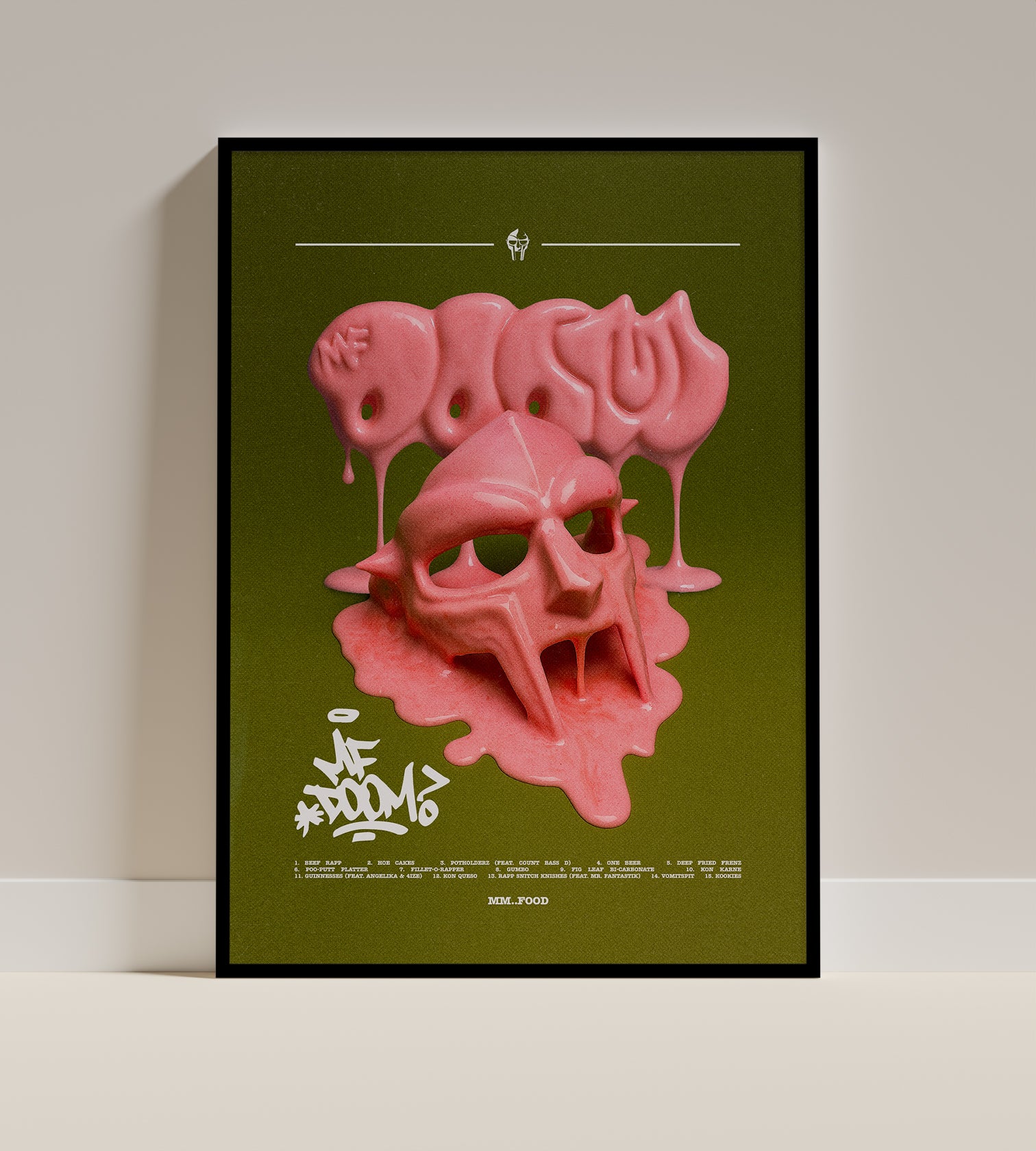 MF DOOM Poster | Hip Hop Wall Art Print | Underground Rap Legend Home Decor | Music Room or Studio Gift Idea