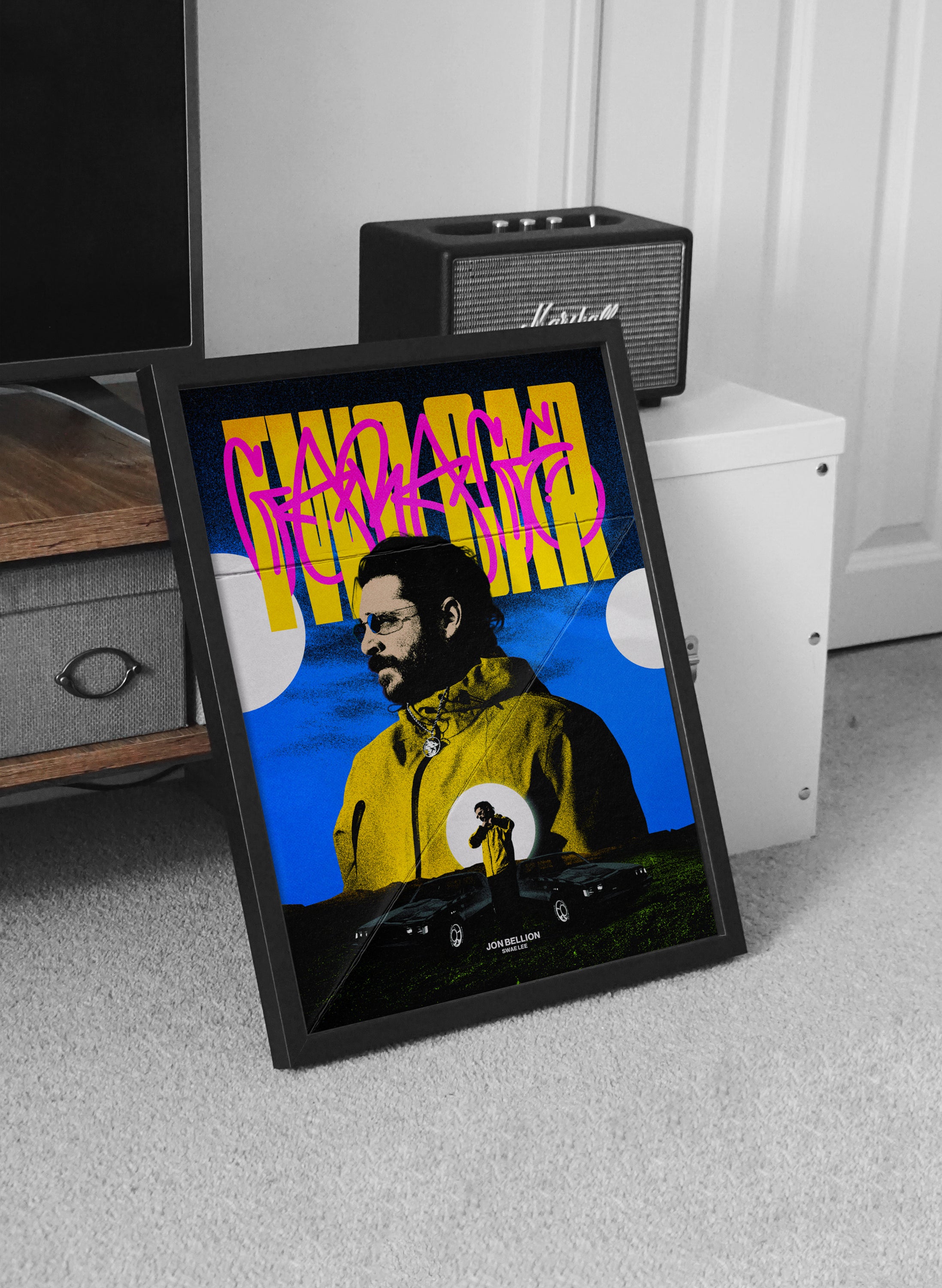 Jon Bellion “Two Car Garage” Poster Modern Hip-Hop Fan Art Print