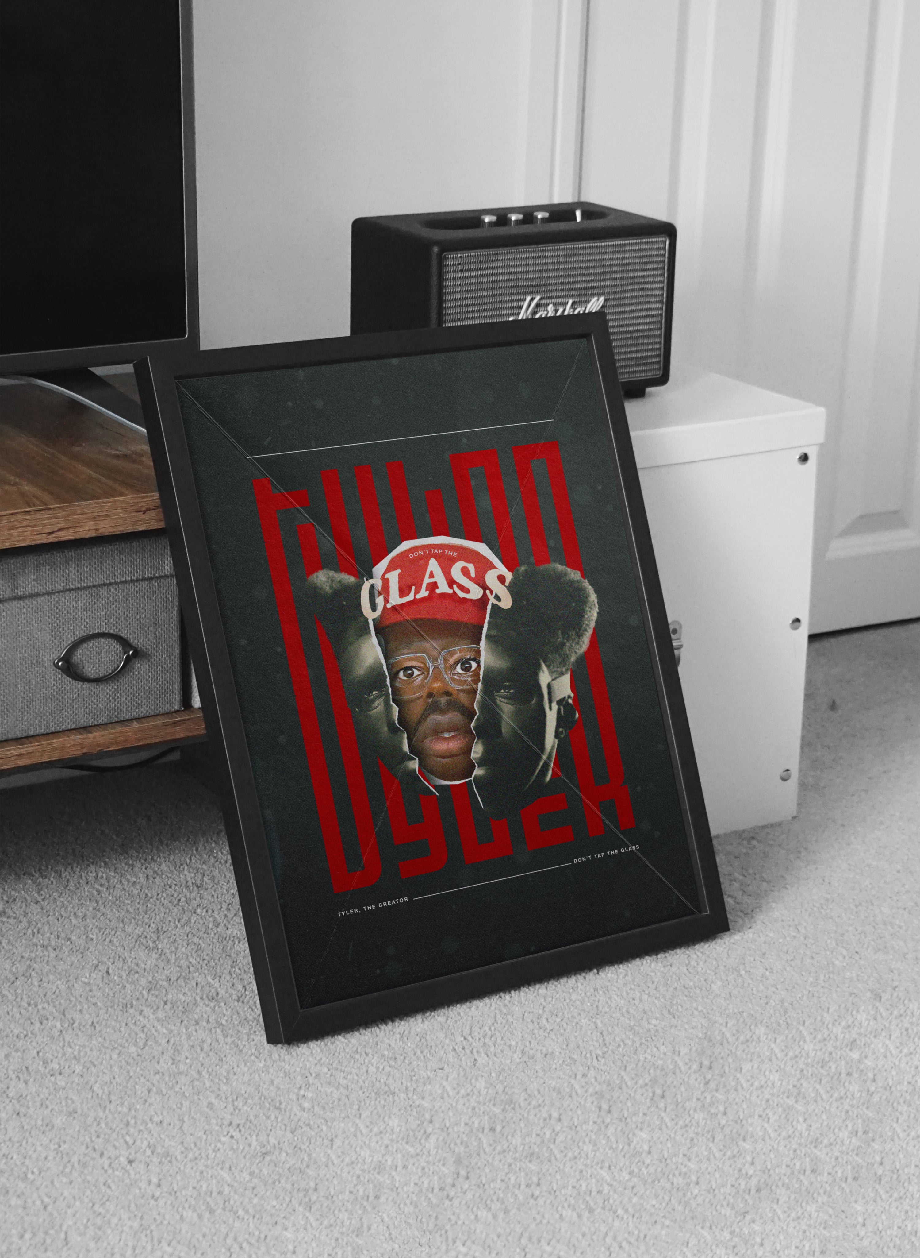 Tyler The Creator Poster | Hip Hop Wall Art | Rap Music Poster | Surreal Collage Artwork | Aesthetic Home Decor