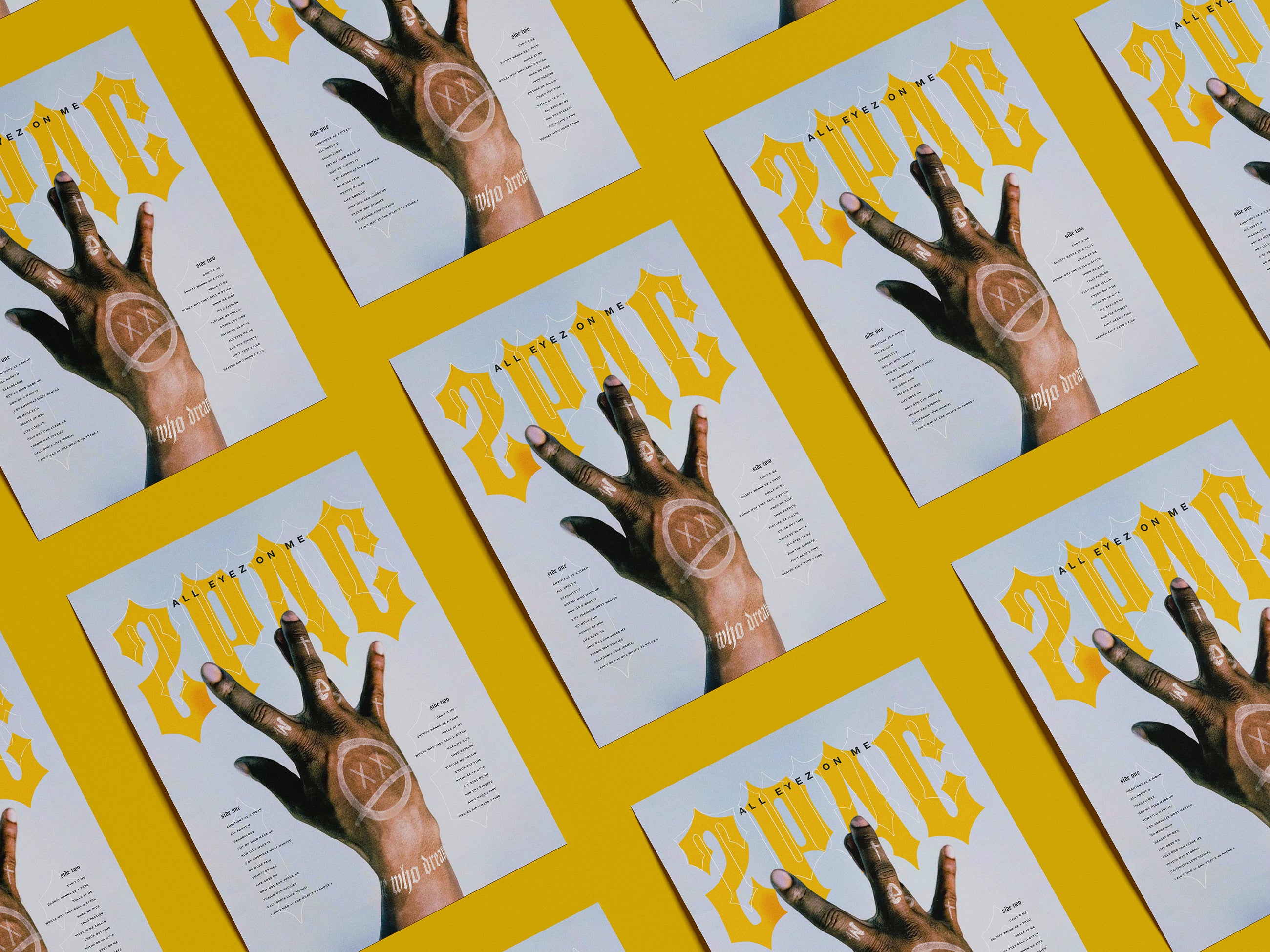 2Pac Poster | Hip Hop Wall Art Print | Rap Music Decor | 90s West Coast Rap