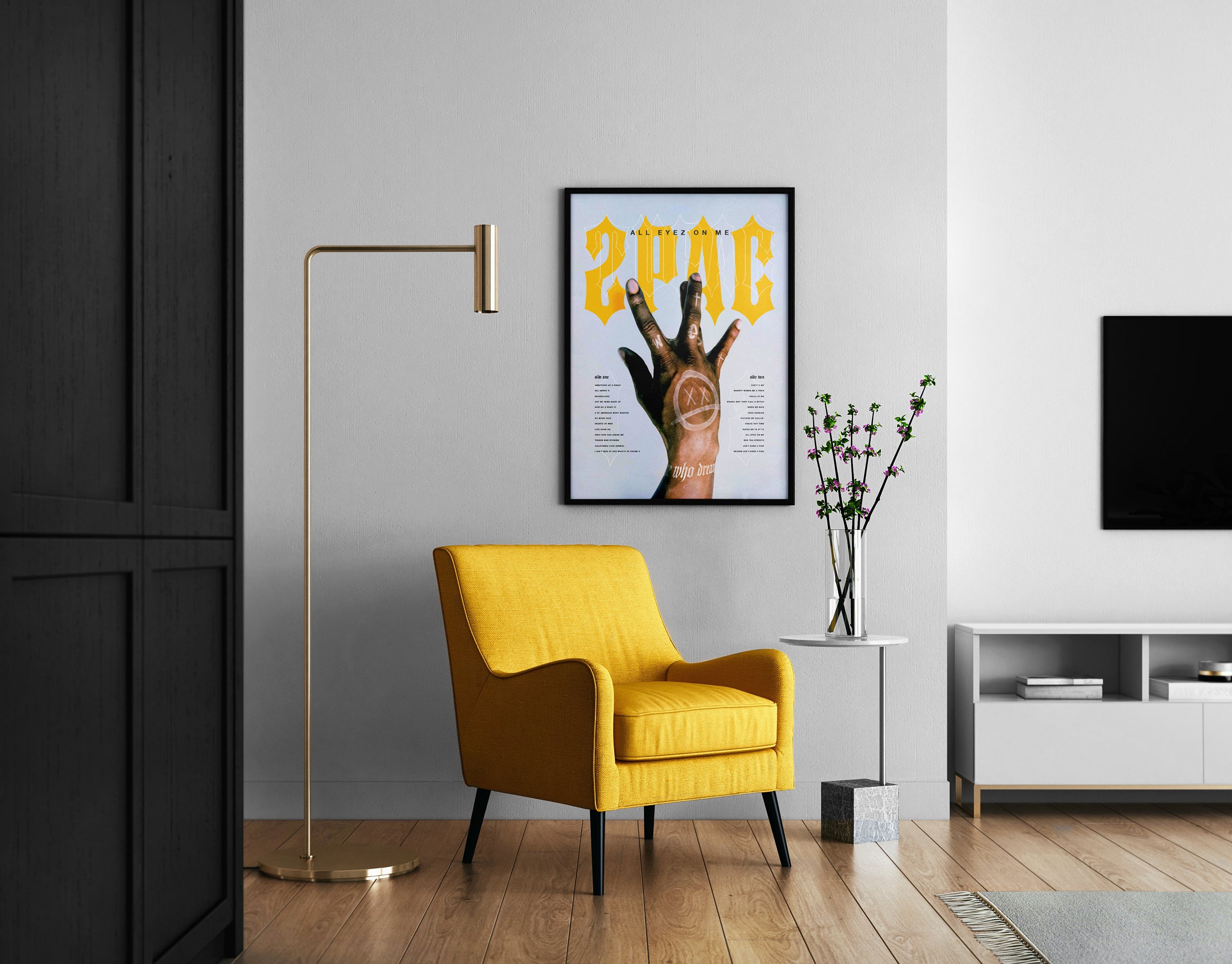 2Pac Poster | Hip Hop Wall Art Print | Rap Music Decor | 90s West Coast Rap