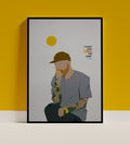 Mac Miller Minimalist Geometric Hip-Hop Poster