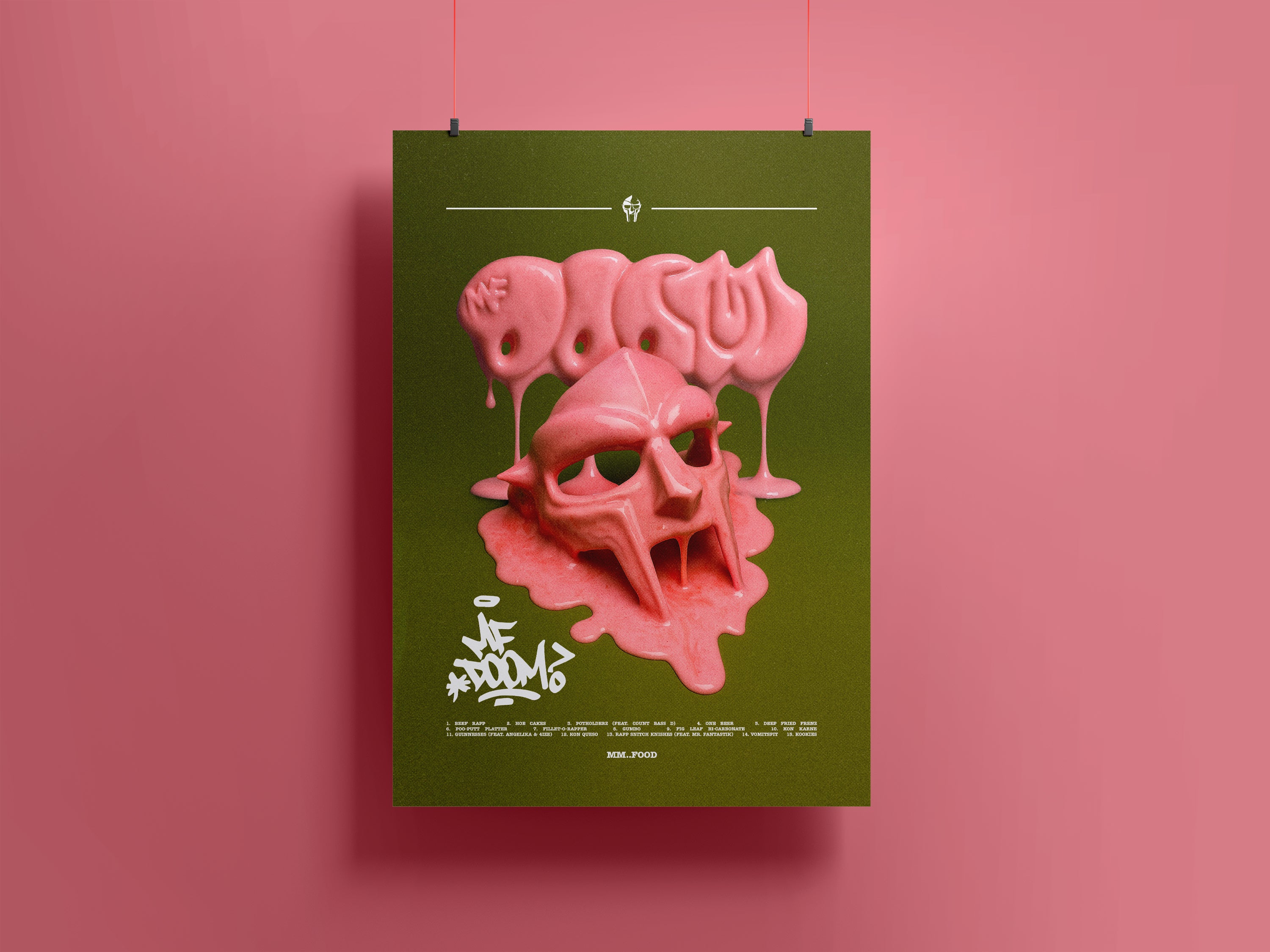 MF DOOM Poster | Hip Hop Wall Art Print | Underground Rap Legend Home Decor | Music Room or Studio Gift Idea