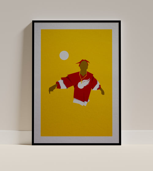 2pac | Tupac Shakur Minimalist Geometric Hip-Hop Illustration | Modern Music-Inspired Art Print